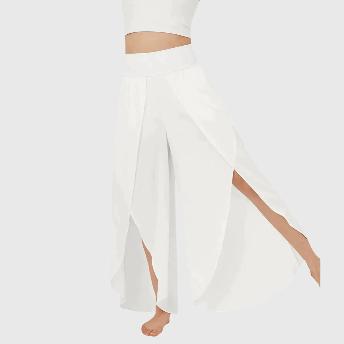 Araceli | Pantalones Boho Fluidos con Abertura