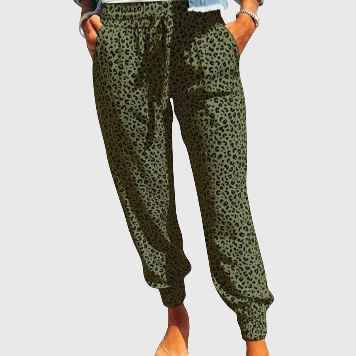 Rosario | Pantalones Holgados Estampados con Cordón