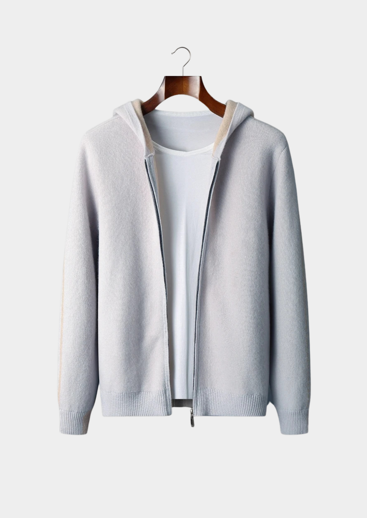 GAEL | SUDADERA BICOLOR CON CREMALLERA.