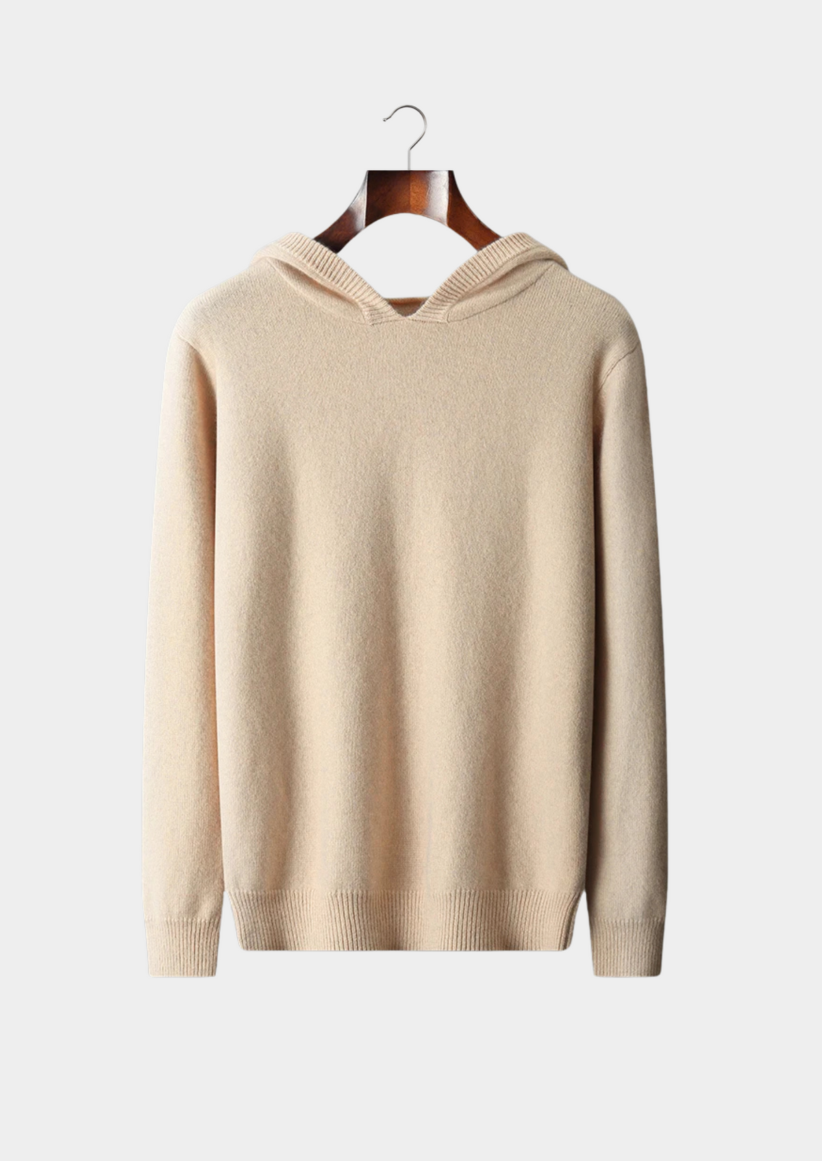 LEO | SUDADERA DE CACHEMIRA CON CAPUCHA.