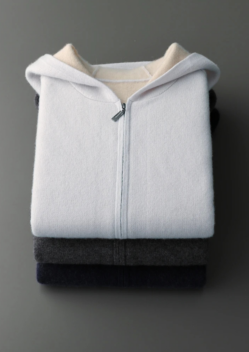 GAEL | SUDADERA BICOLOR CON CREMALLERA.