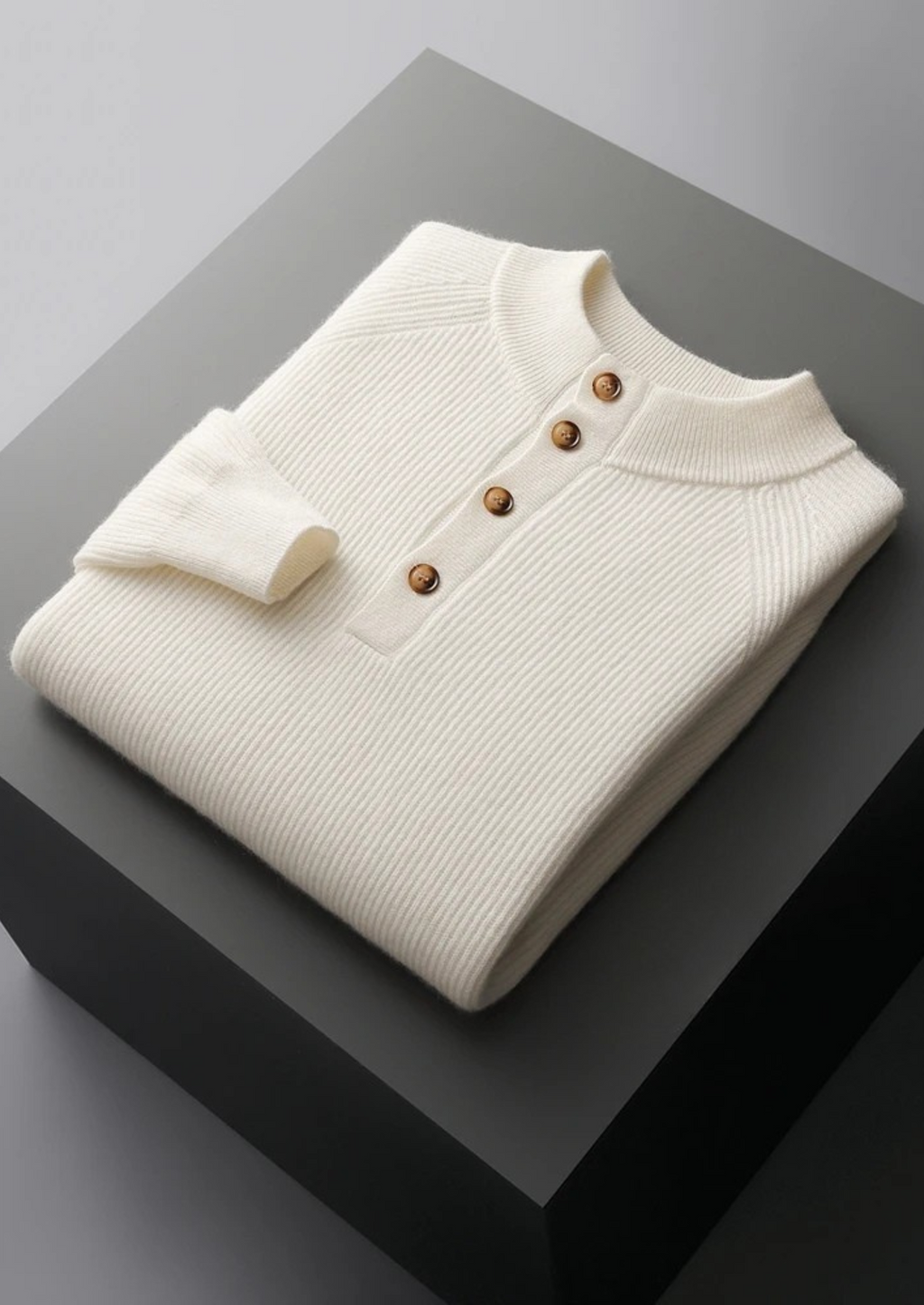 BRUNO | JERSEY DE CACHEMIRA CON BOTONES.