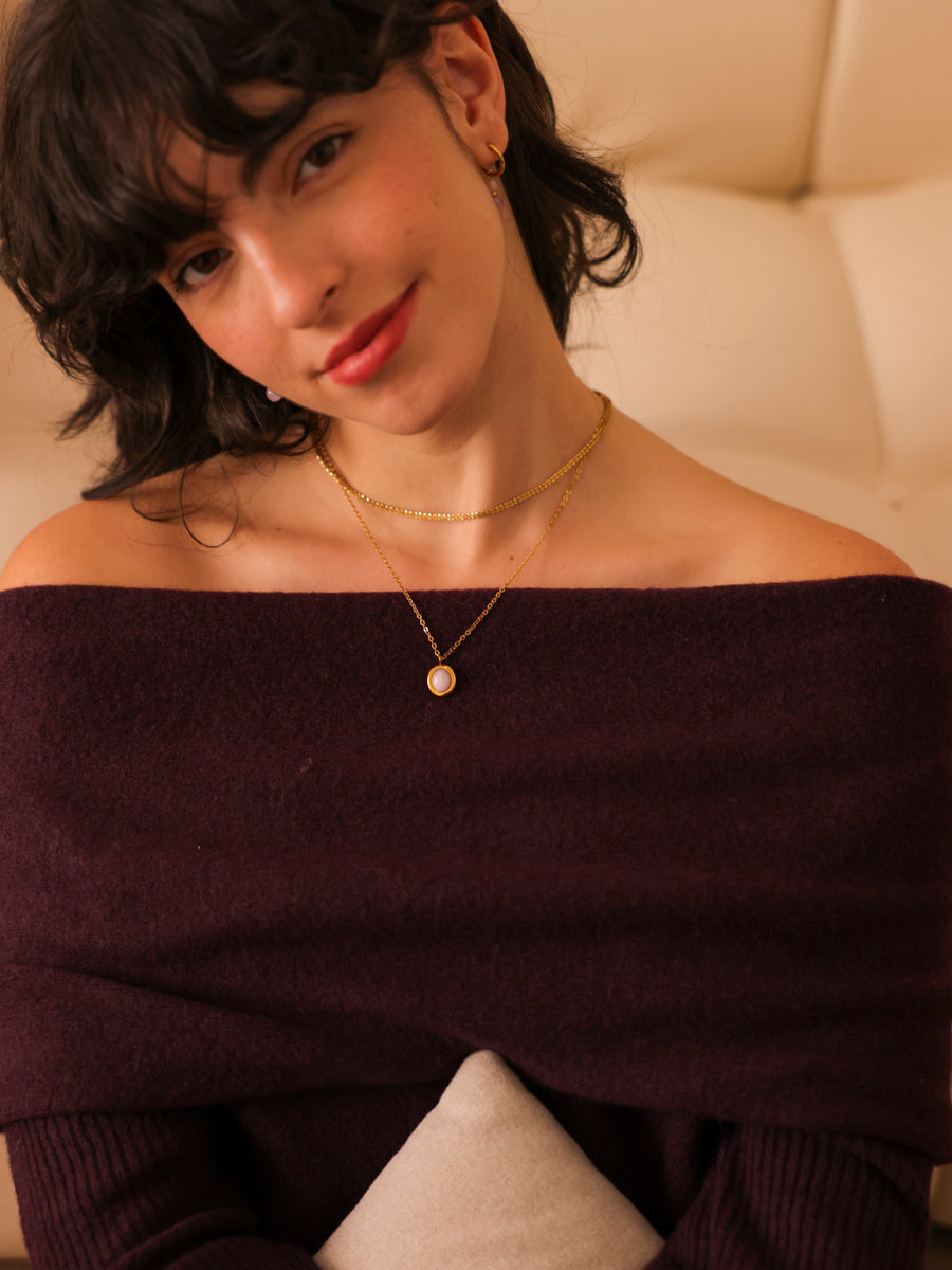 VIOLETA | COLLAR ESTRELLA CON CRISTAL.