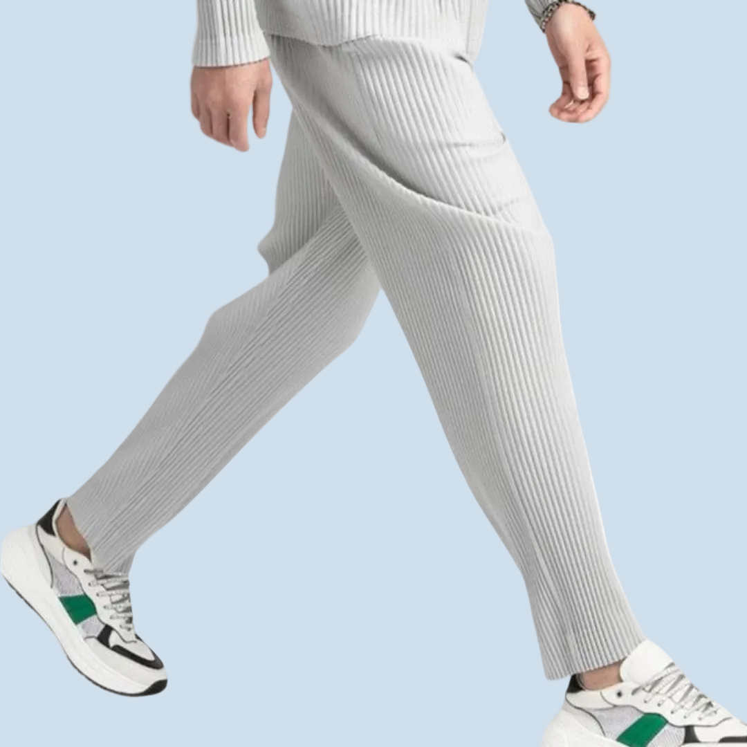 PISA | PANTALÓN DE ALGODÓN TEXTURIZADO.