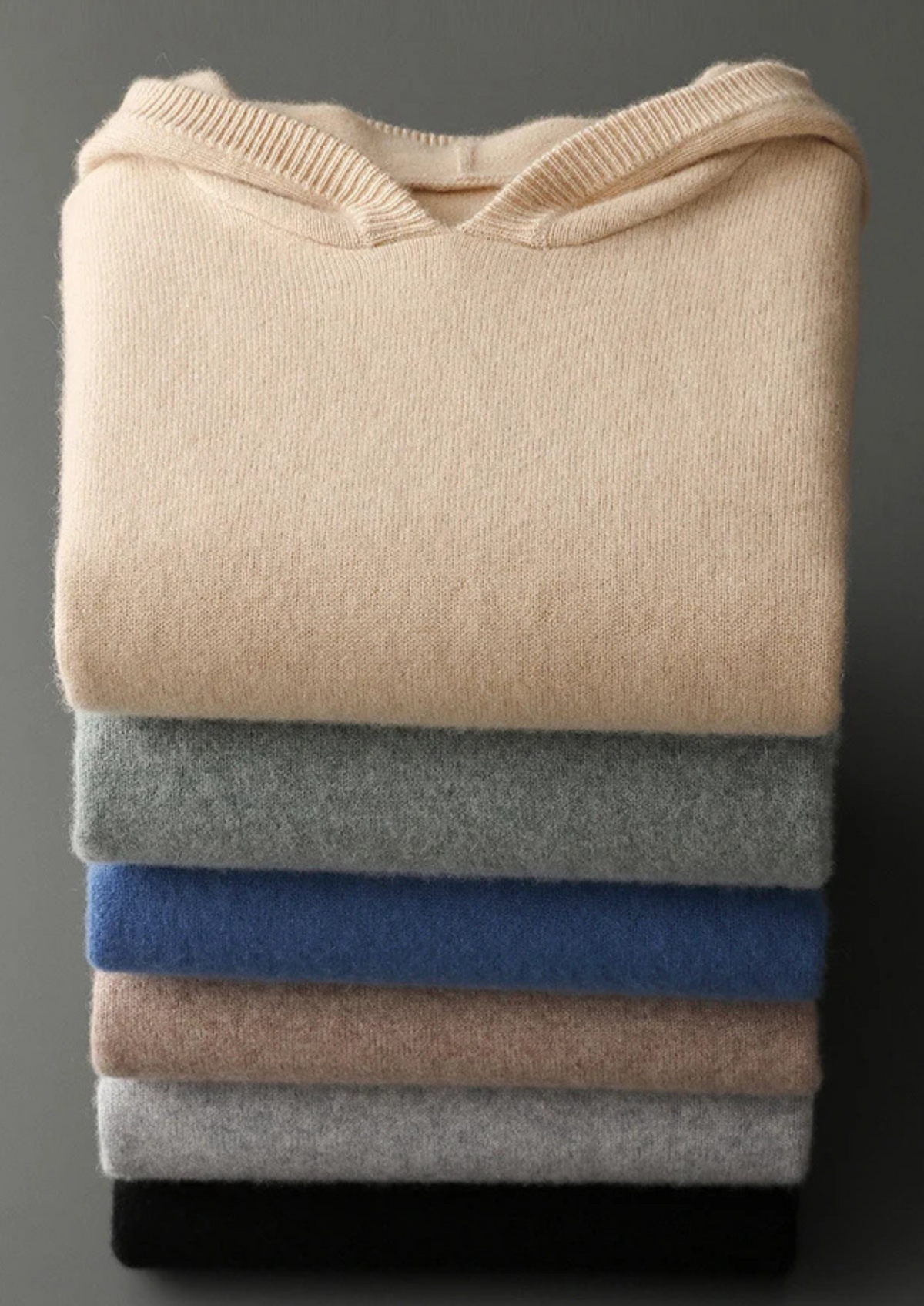 LEO | SUDADERA DE CACHEMIRA CON CAPUCHA.