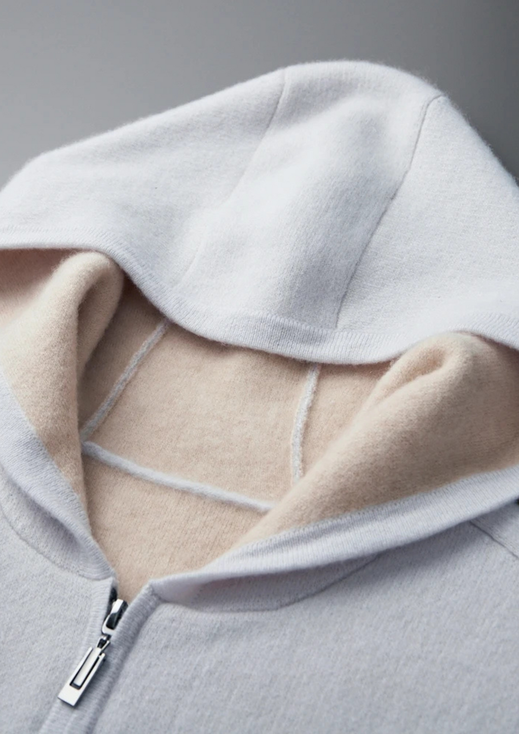 GAEL | SUDADERA BICOLOR CON CREMALLERA.