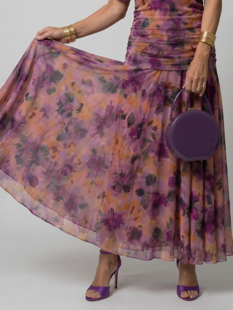Clara | Vestido Midi Fluido con Hombros Descubiertos