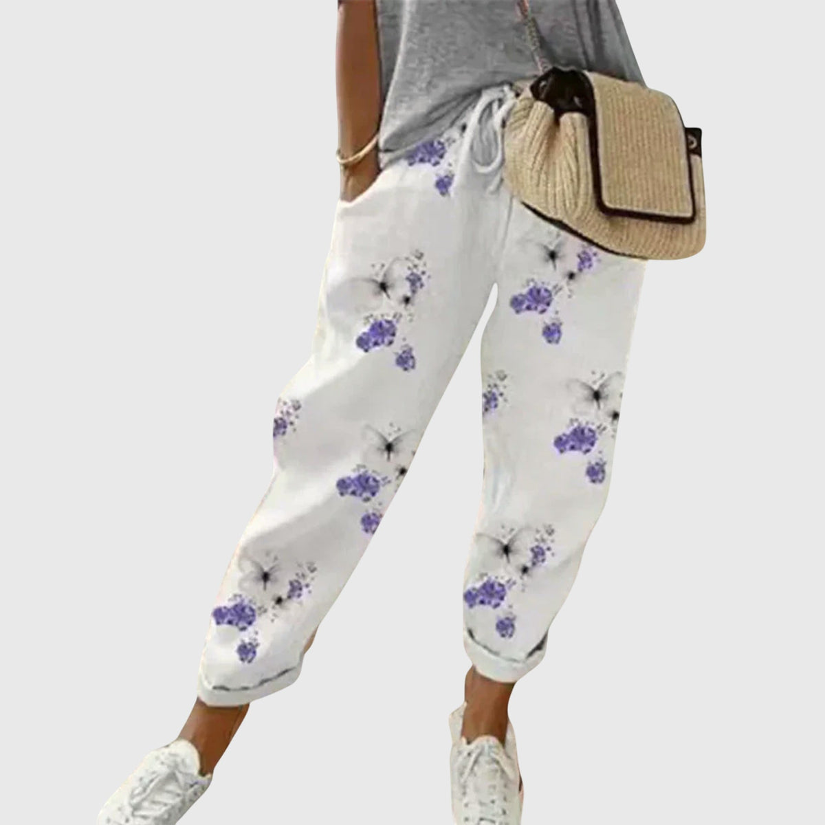 Pepa | Pantalones Holgados de Rayas con Cordón