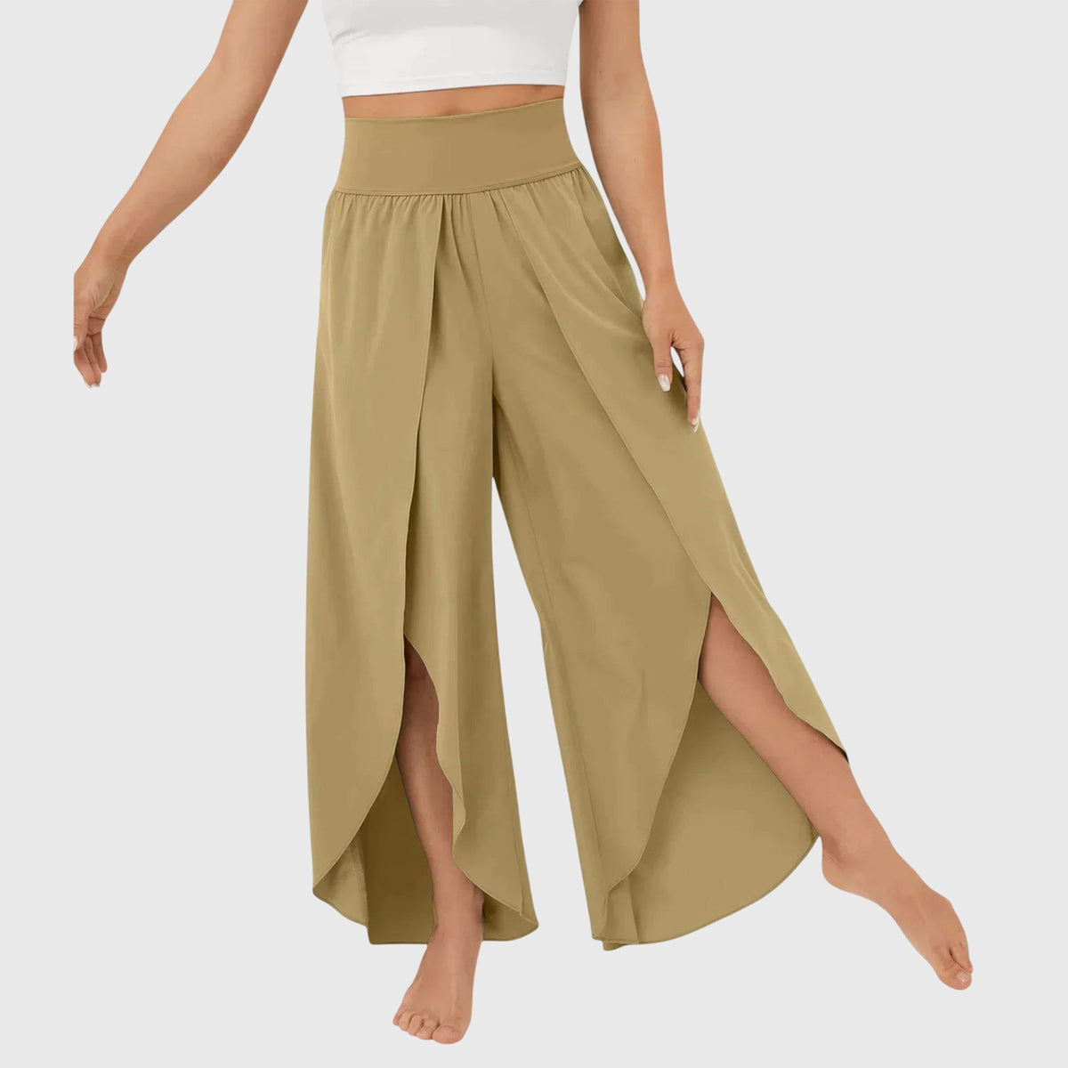 Araceli | Pantalones Boho Fluidos con Abertura