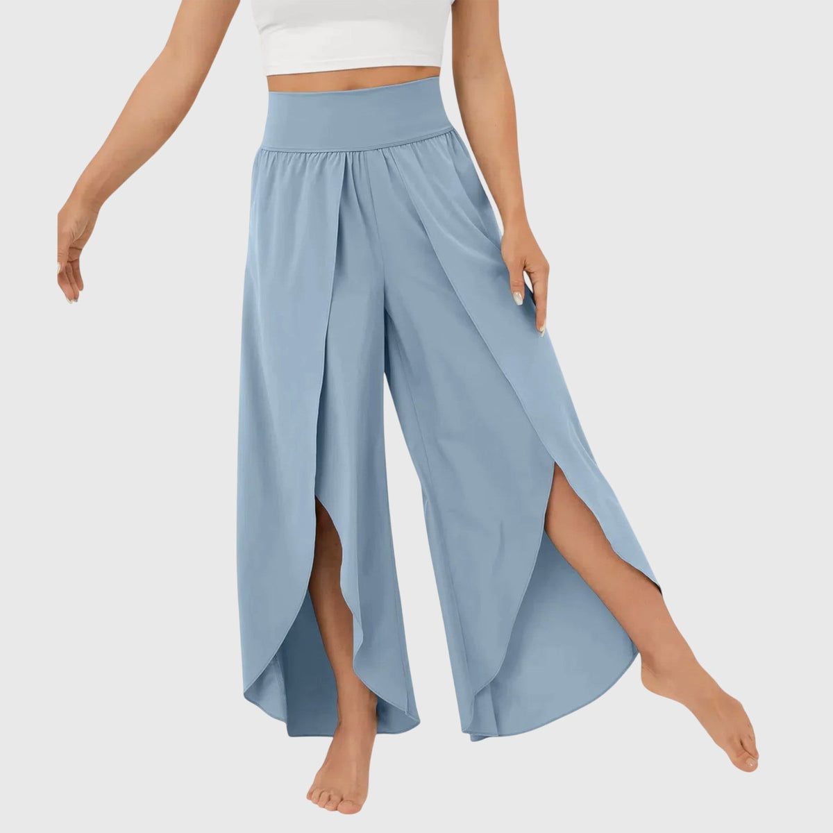 Araceli | Pantalones Boho Fluidos con Abertura