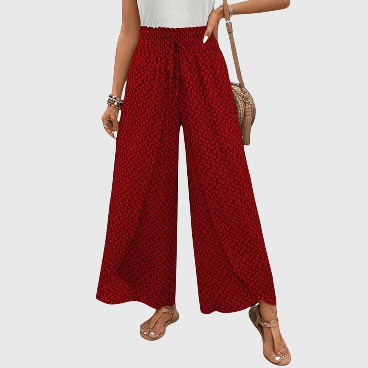 Maialen | Pantalones Fluidos de Pierna Ancha