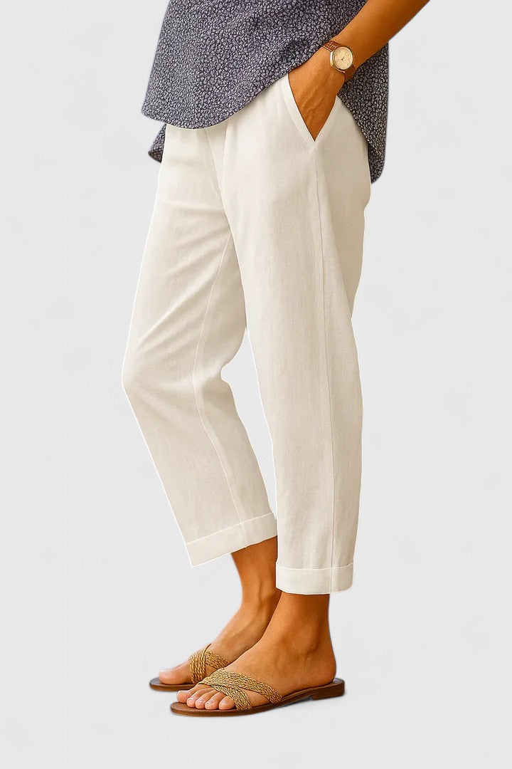 Elisa | Pantalones Holgados Estrechos al Tobillo