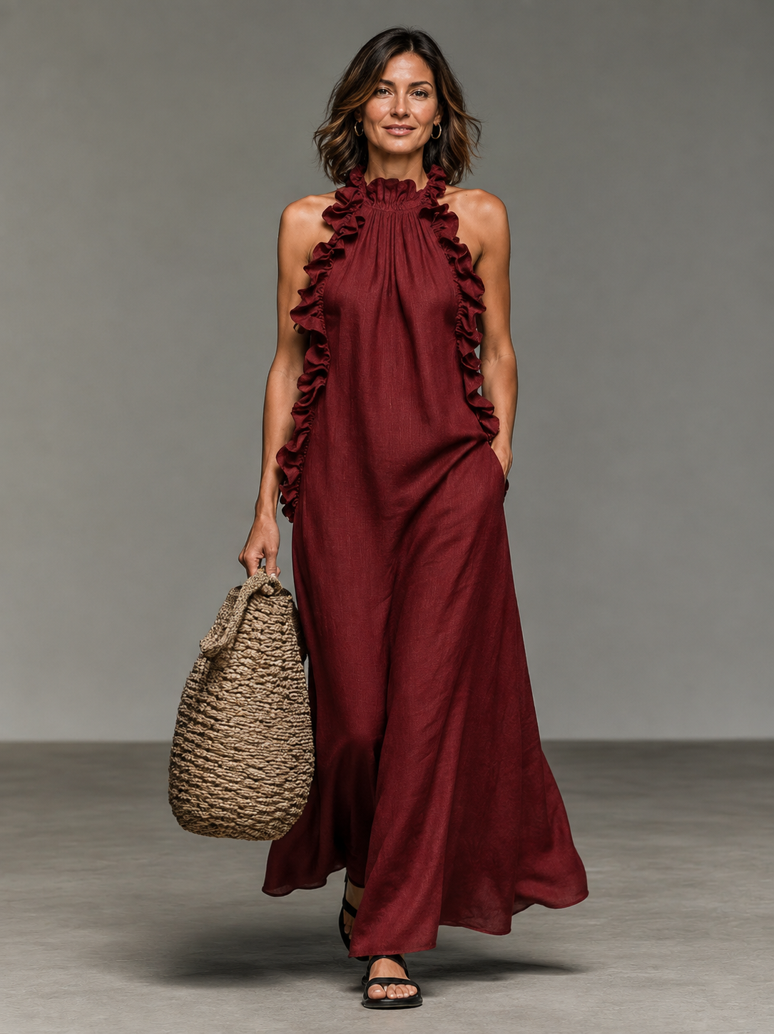 Lua | Vestido Maxi con Bolsillos