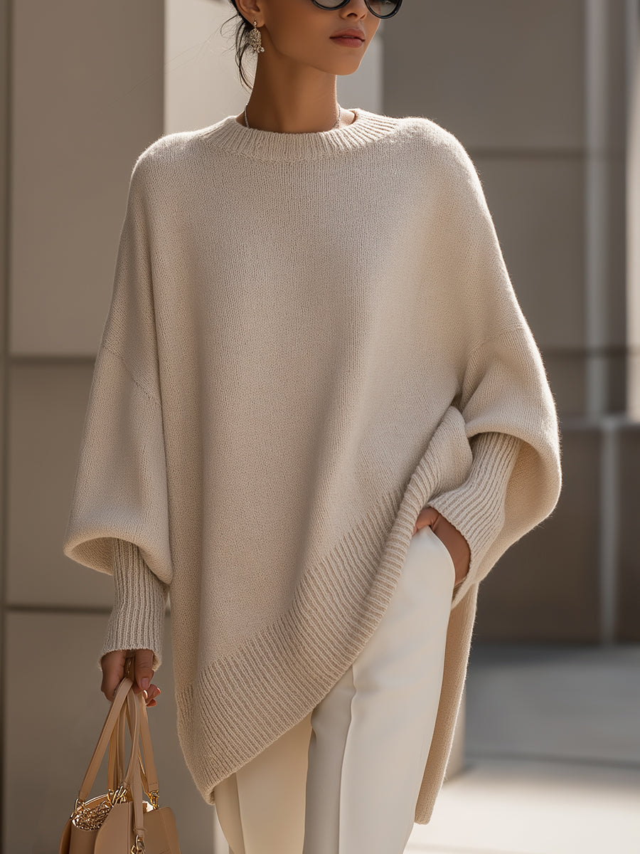Rosa | Suéter de Punto Oversize con Caída Fluida