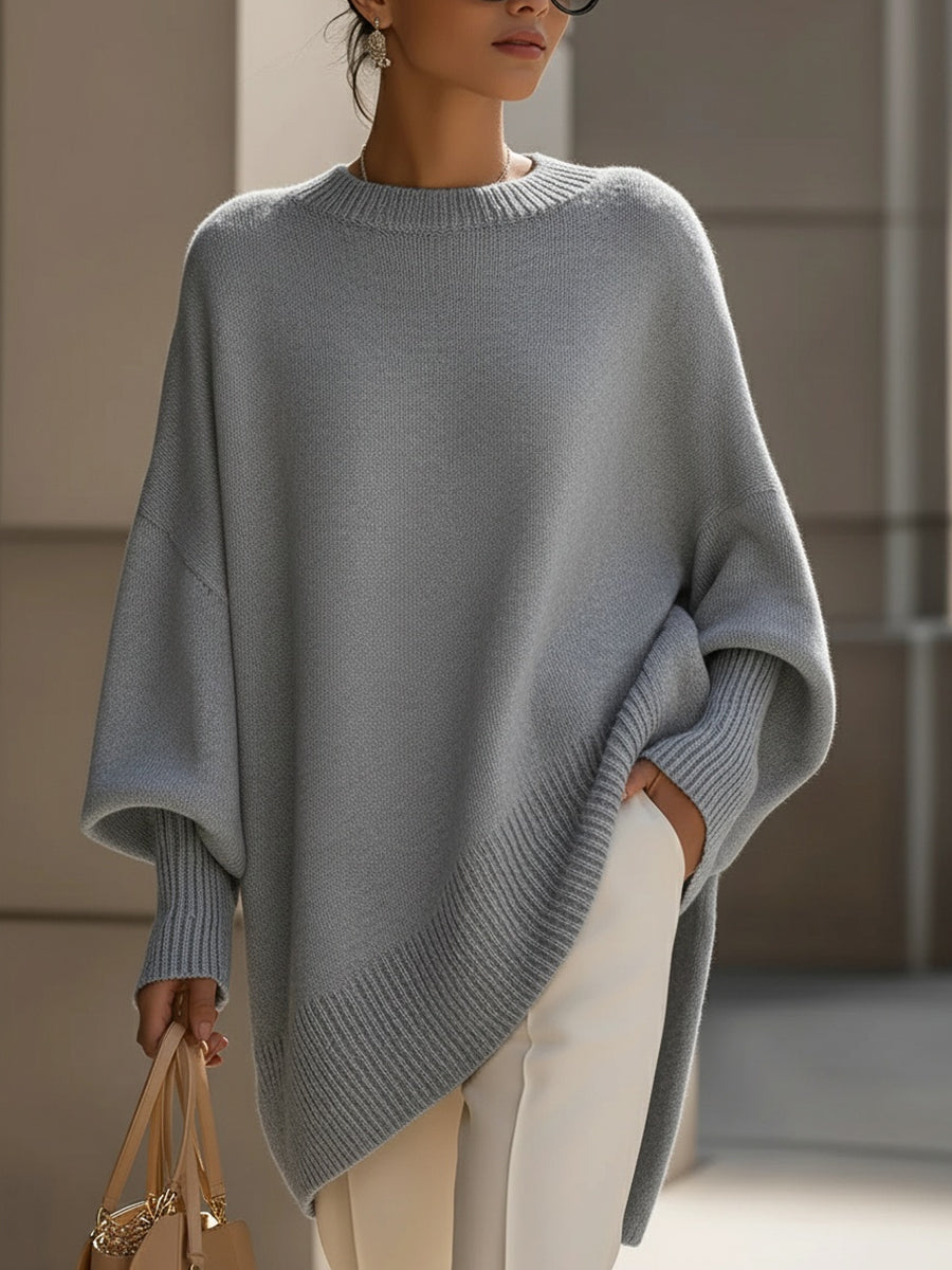 Rosa | Suéter de Punto Oversize con Caída Fluida