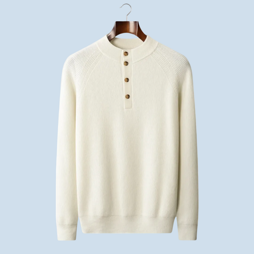 BRUNO | JERSEY DE CACHEMIRA CON BOTONES.