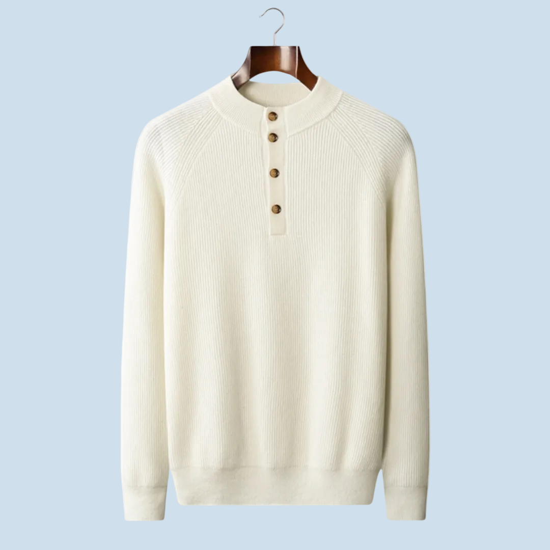 BRUNO | JERSEY DE CACHEMIRA CON BOTONES.