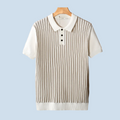 THIAGO | POLO DE PUNTO CON RAYAS VERTICALES.