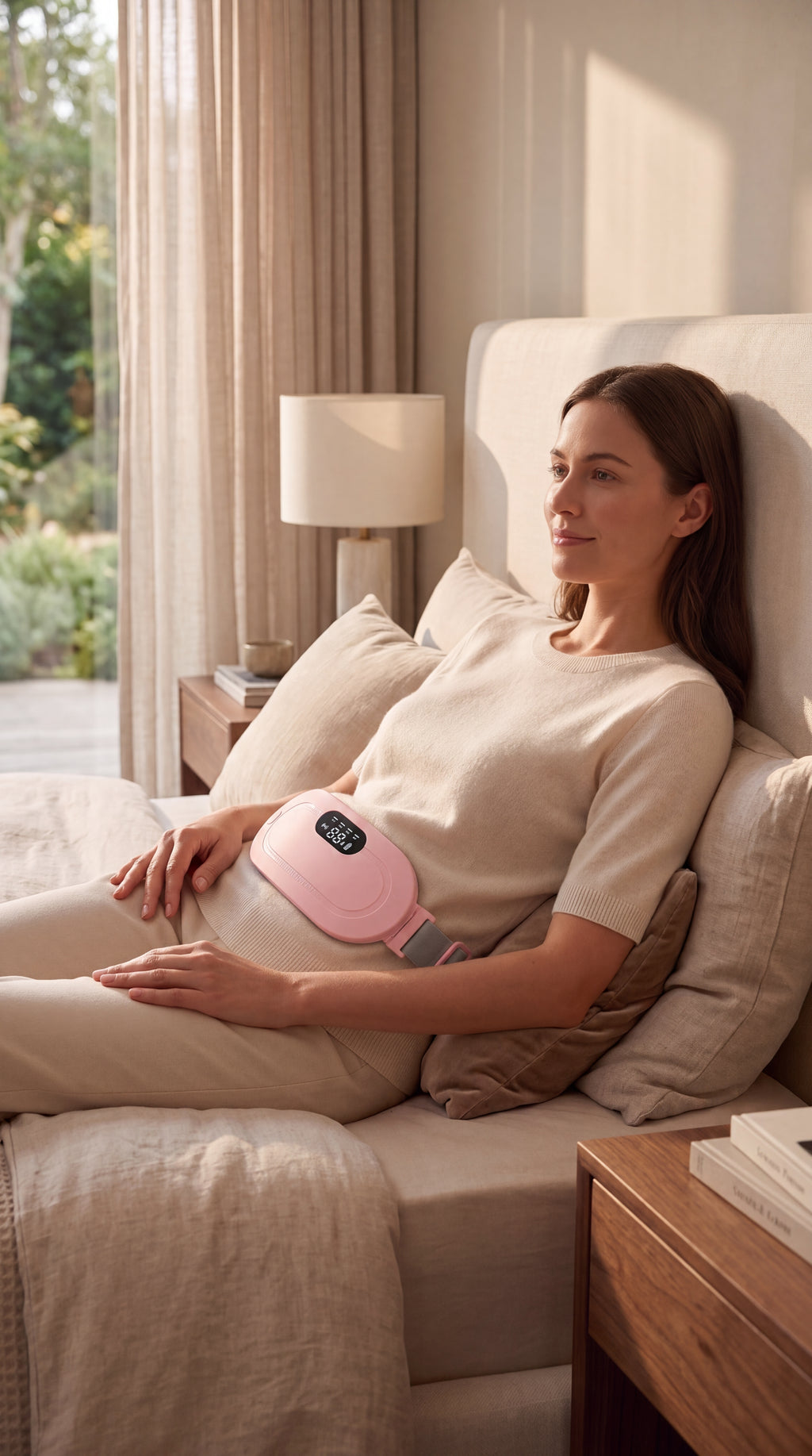 💝 ¡El regalo perfecto para ella! Cinturón de masaje y calefacción menstrual.