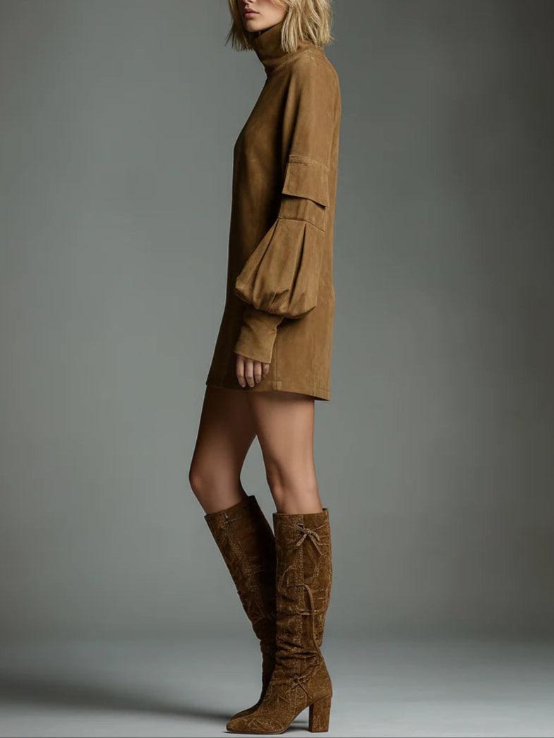 Sara – Vestido Café Intenso