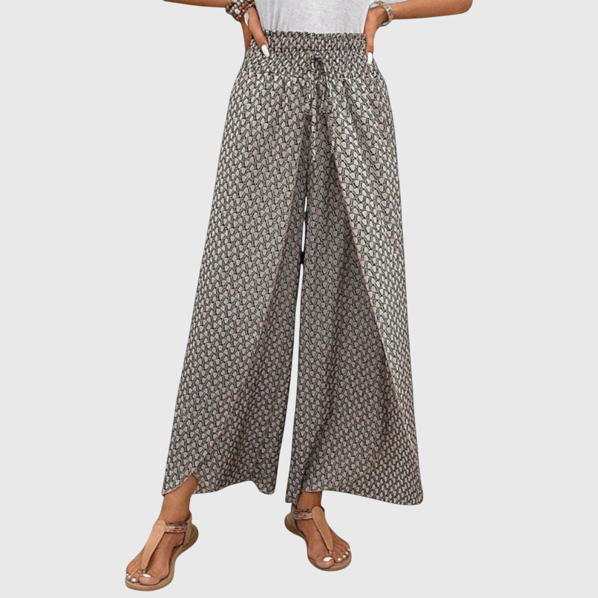 Maialen | Pantalones Fluidos de Pierna Ancha