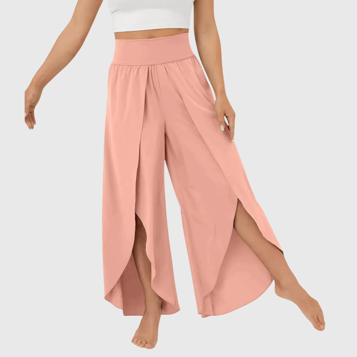 Araceli | Pantalones Boho Fluidos con Abertura
