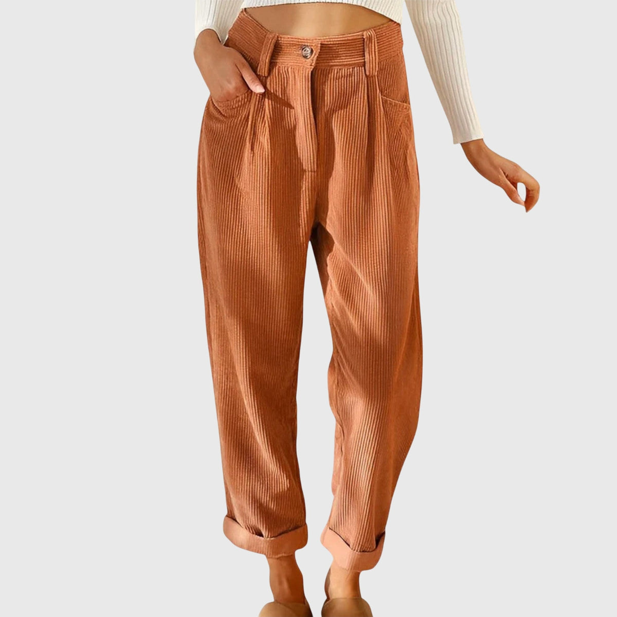 Catalina | Pantalones Holgados de Tiro Alto