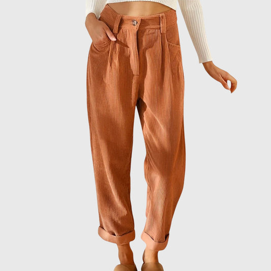 Catalina | Pantalones Holgados de Tiro Alto