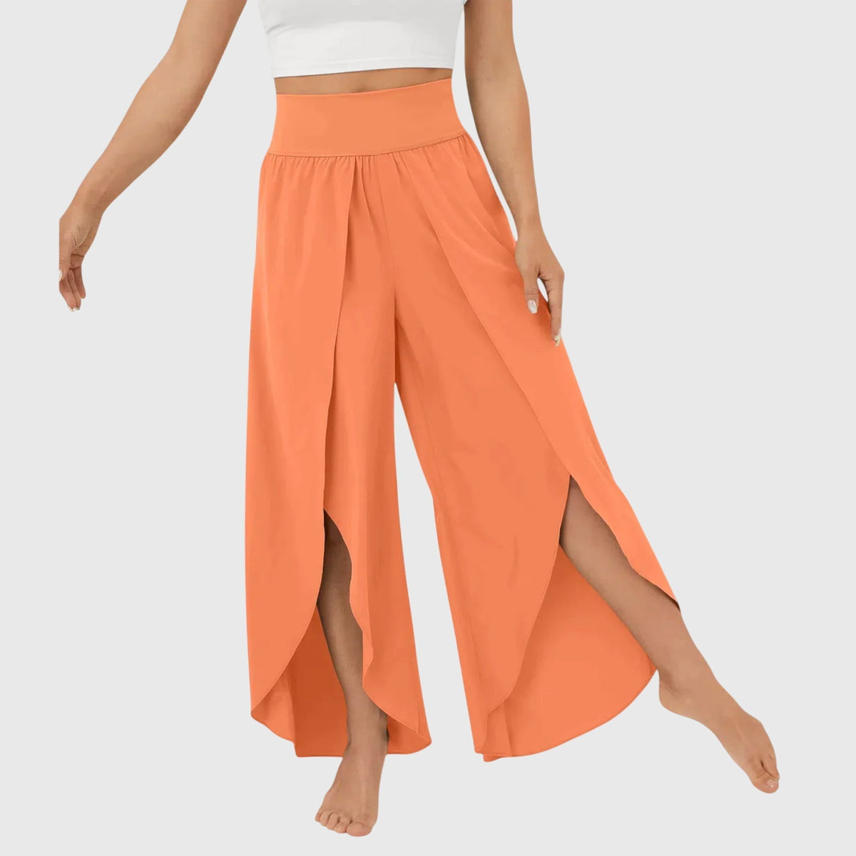 Araceli | Pantalones Boho Fluidos con Abertura