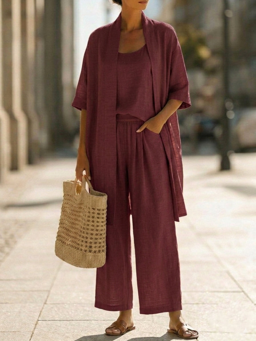 Rut | Conjunto de Tres Piezas Elegante