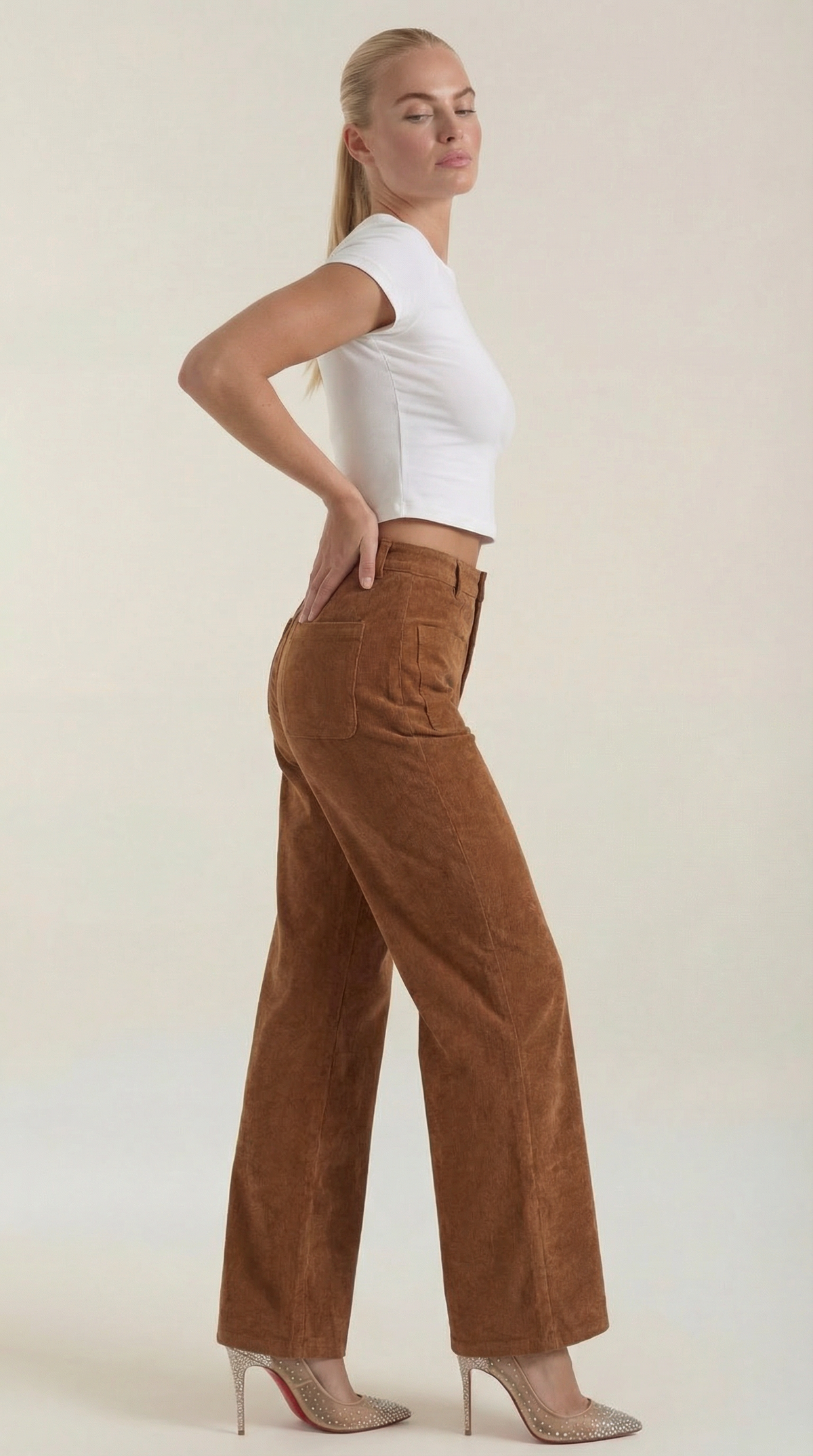 Allison | Pantalones Anchos de Pana