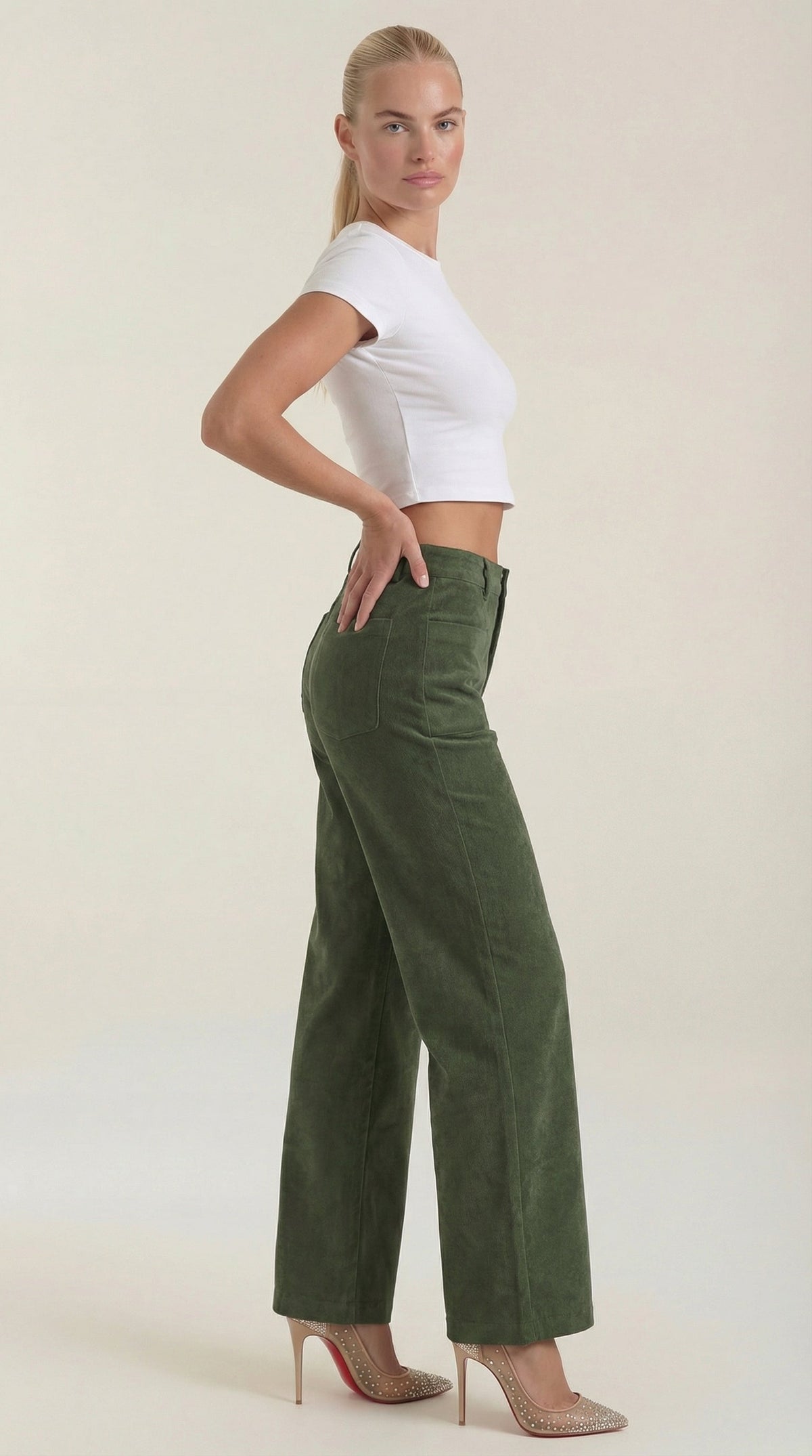 Allison | Pantalones Anchos de Pana