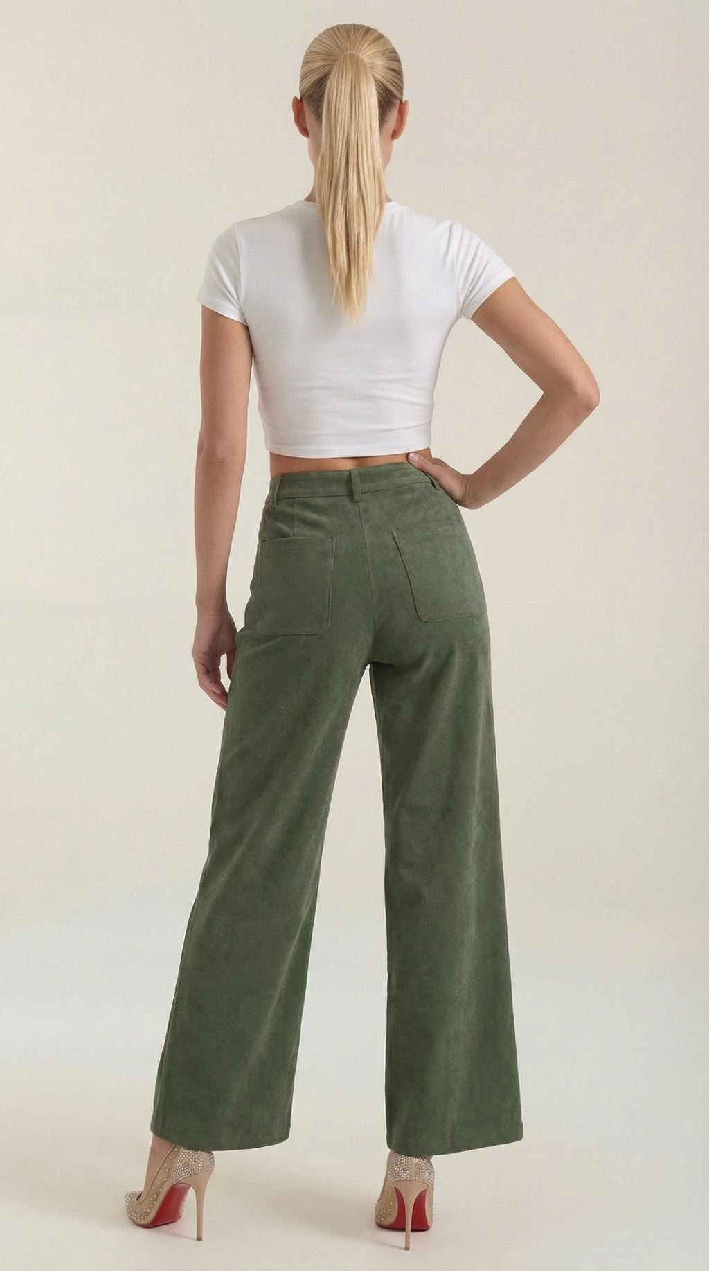 Allison | Pantalones Anchos de Pana