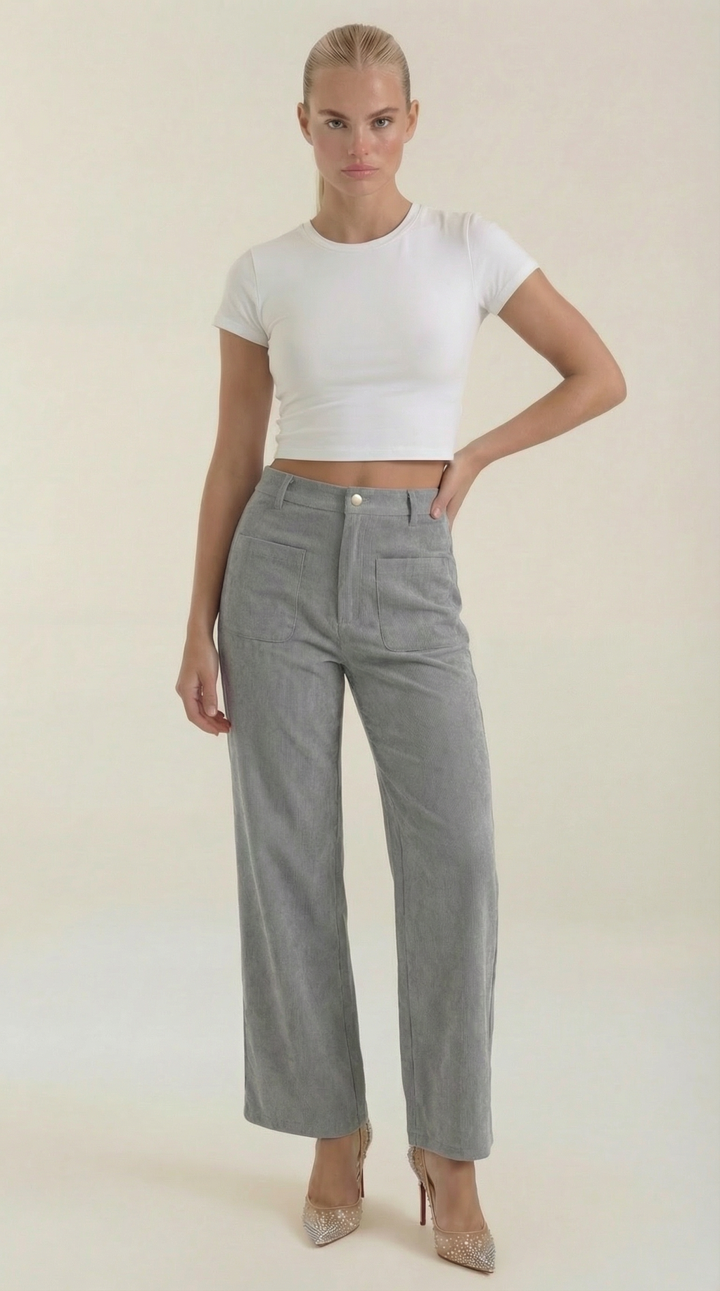 Allison | Pantalones Anchos de Pana