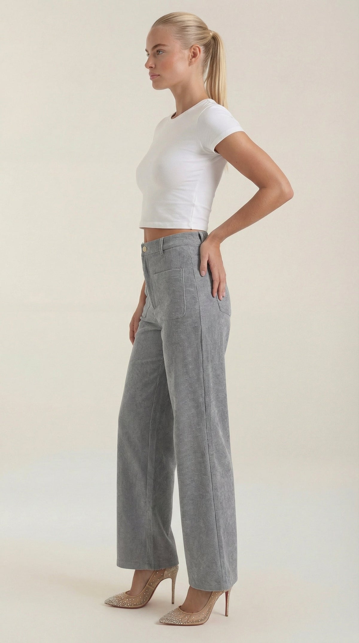 Allison | Pantalones Anchos de Pana
