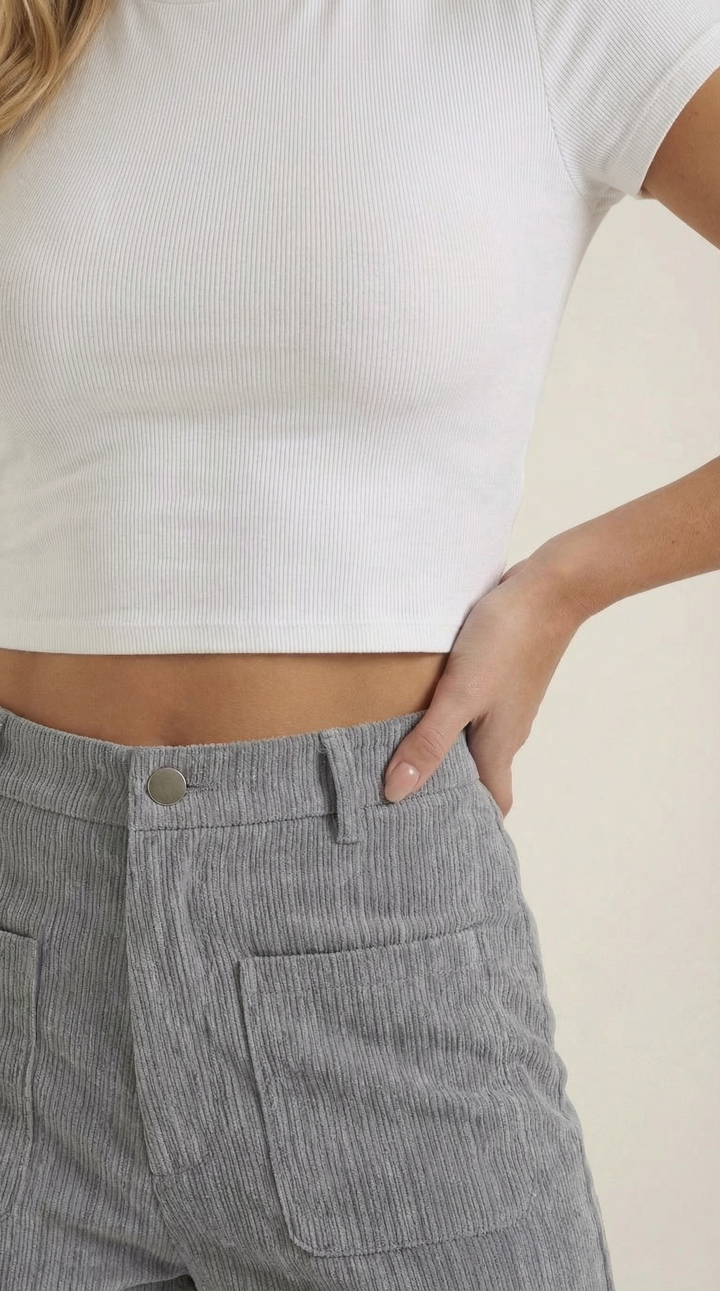 Allison | Pantalones Anchos de Pana