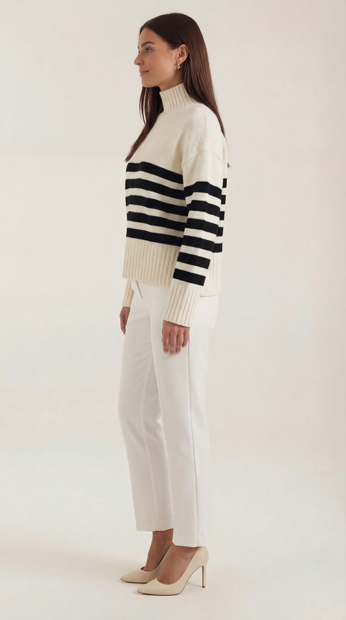Angela | Suéter Oversize a Rayas