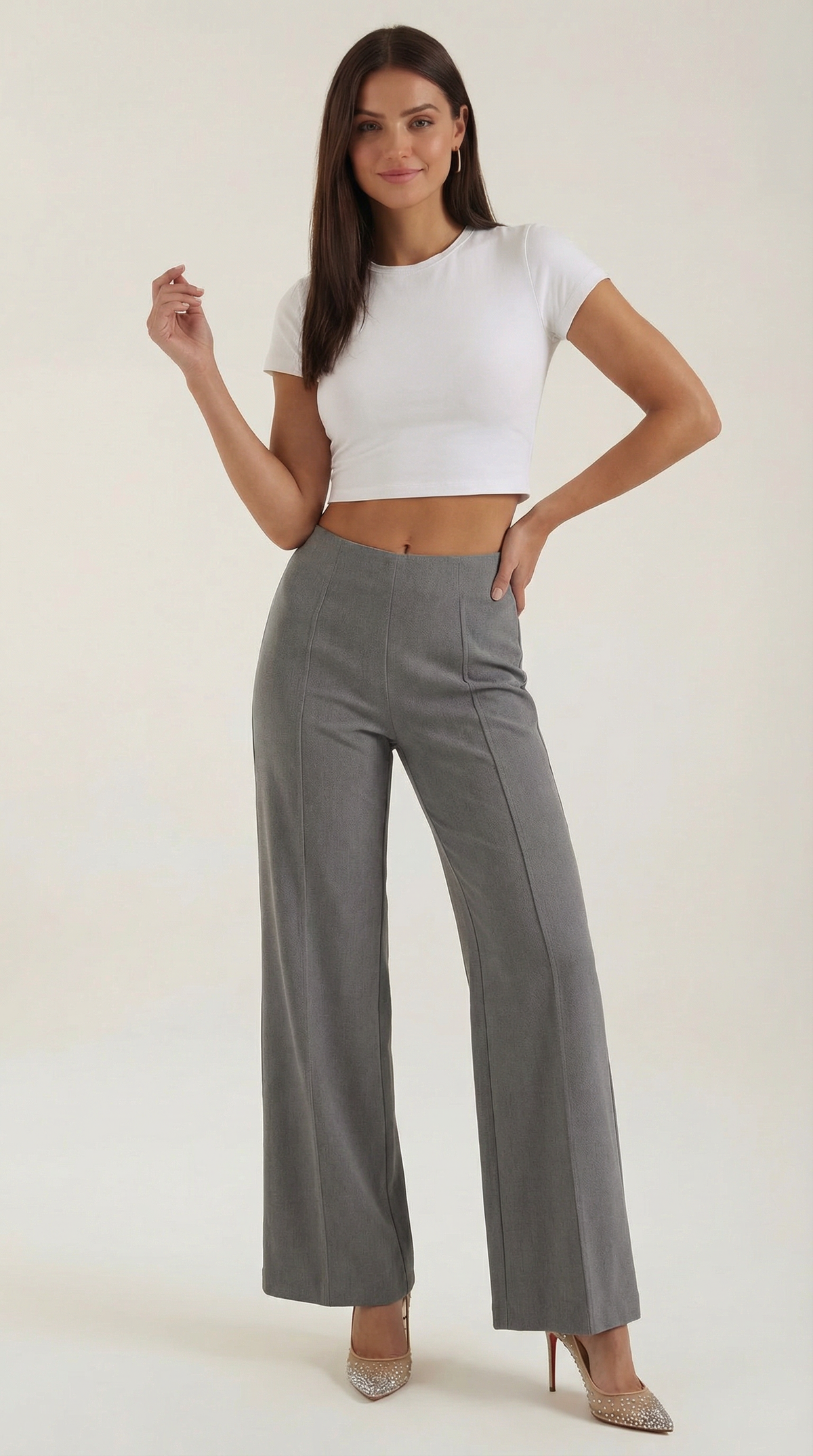 Brooke | Pantalones Baggy de Cintura Media