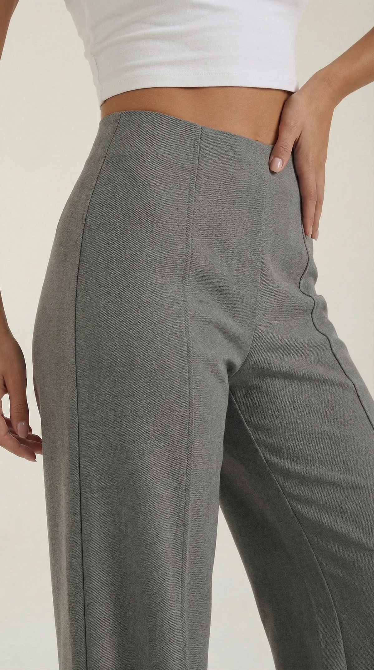 Brooke | Pantalones Baggy de Cintura Media
