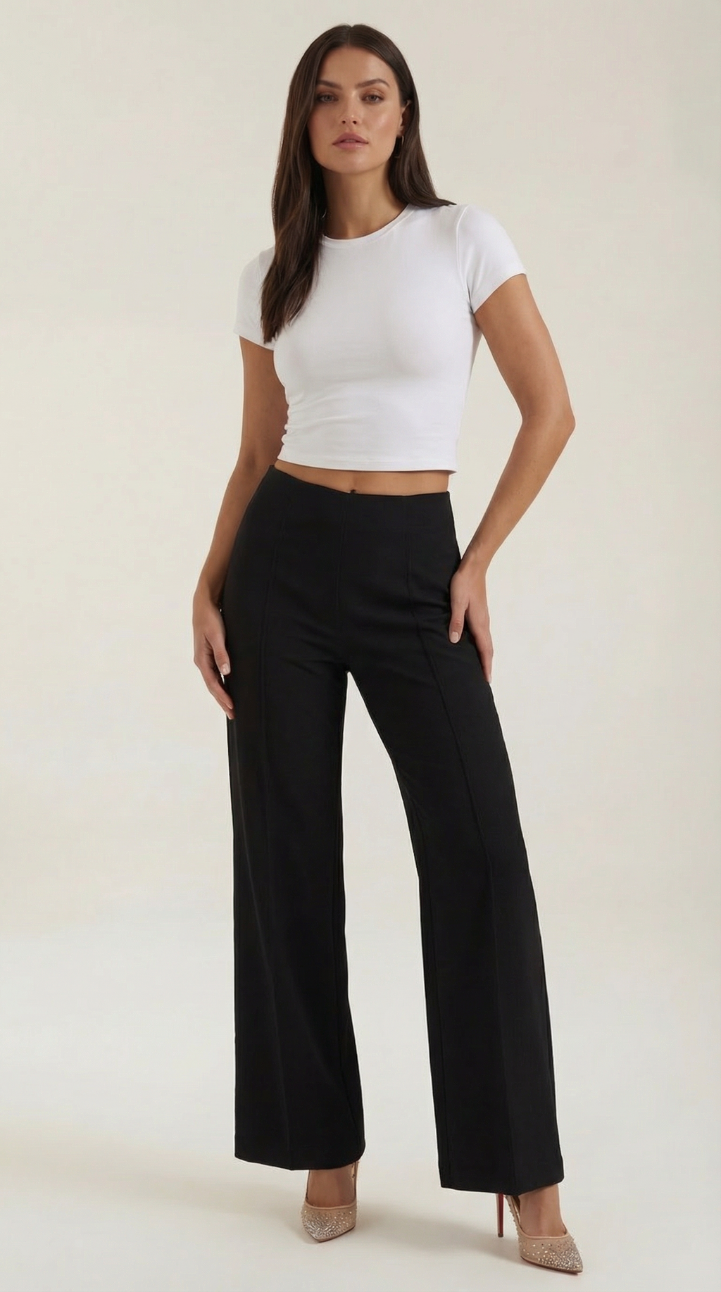 Brooke | Pantalones Baggy de Cintura Media