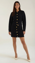 Carrie | Conjunto de Chaqueta de Punto y Falda con Botones