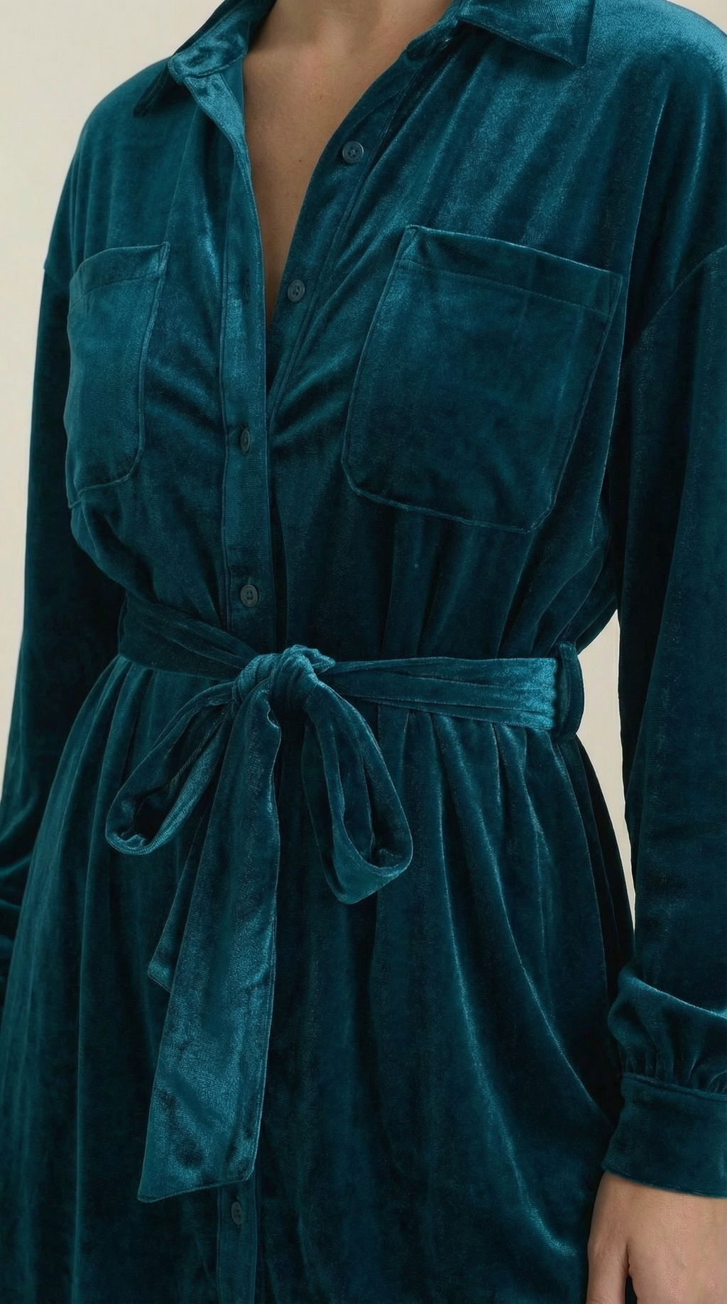 Cecilia | Minivestido Camisero con Cinturón