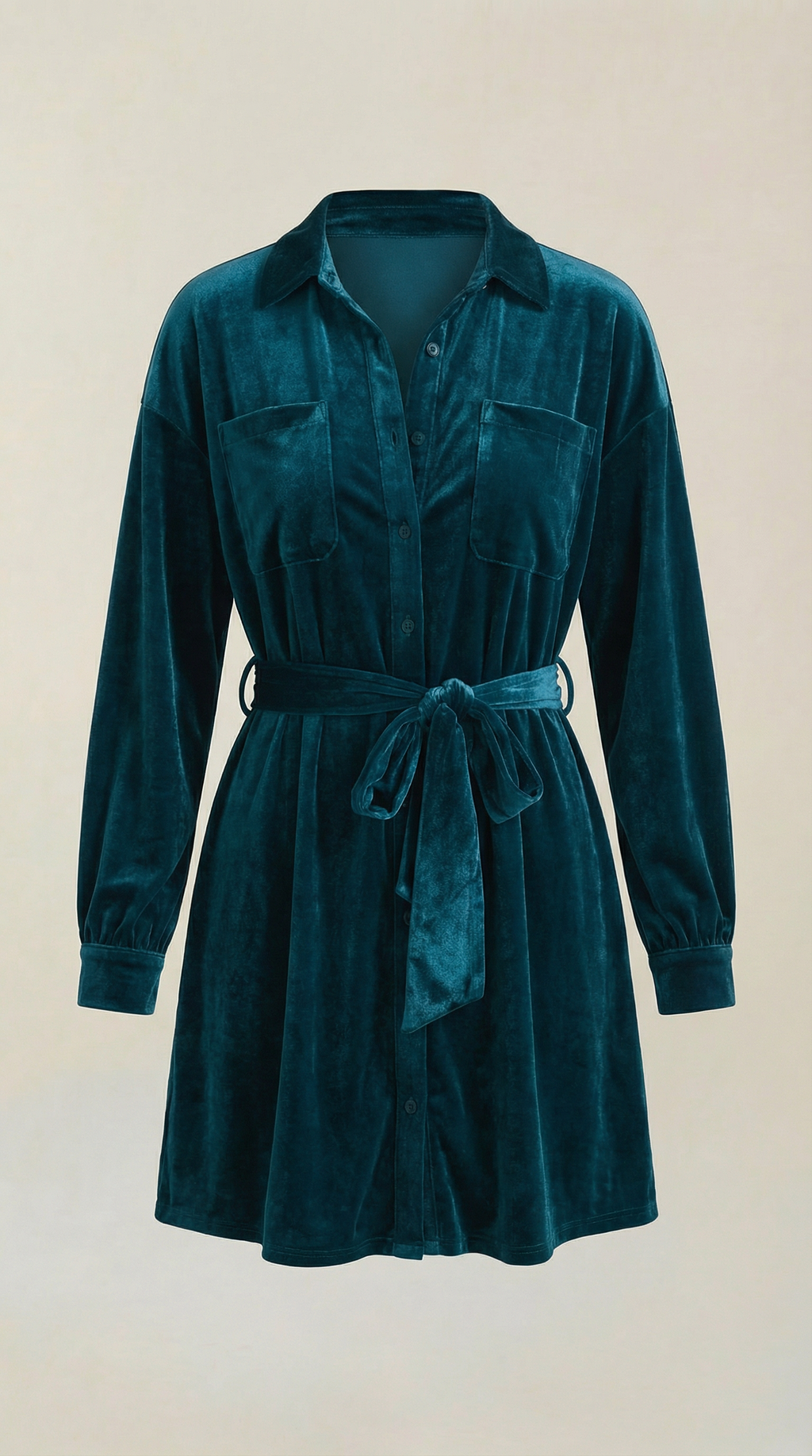 Cecilia | Minivestido Camisero con Cinturón