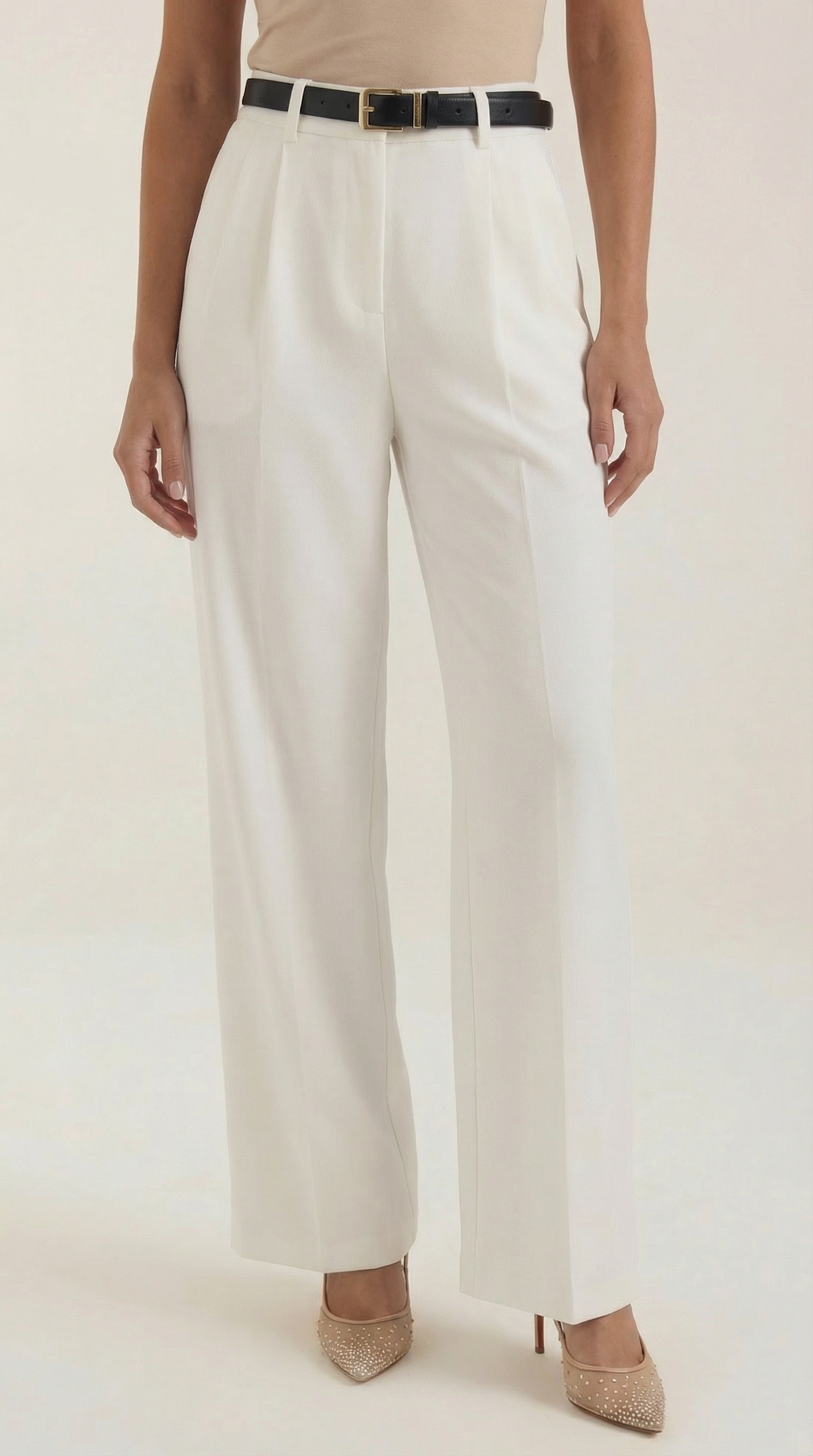 Claire | Pantalón de Corte Recto y Cintura Alta
