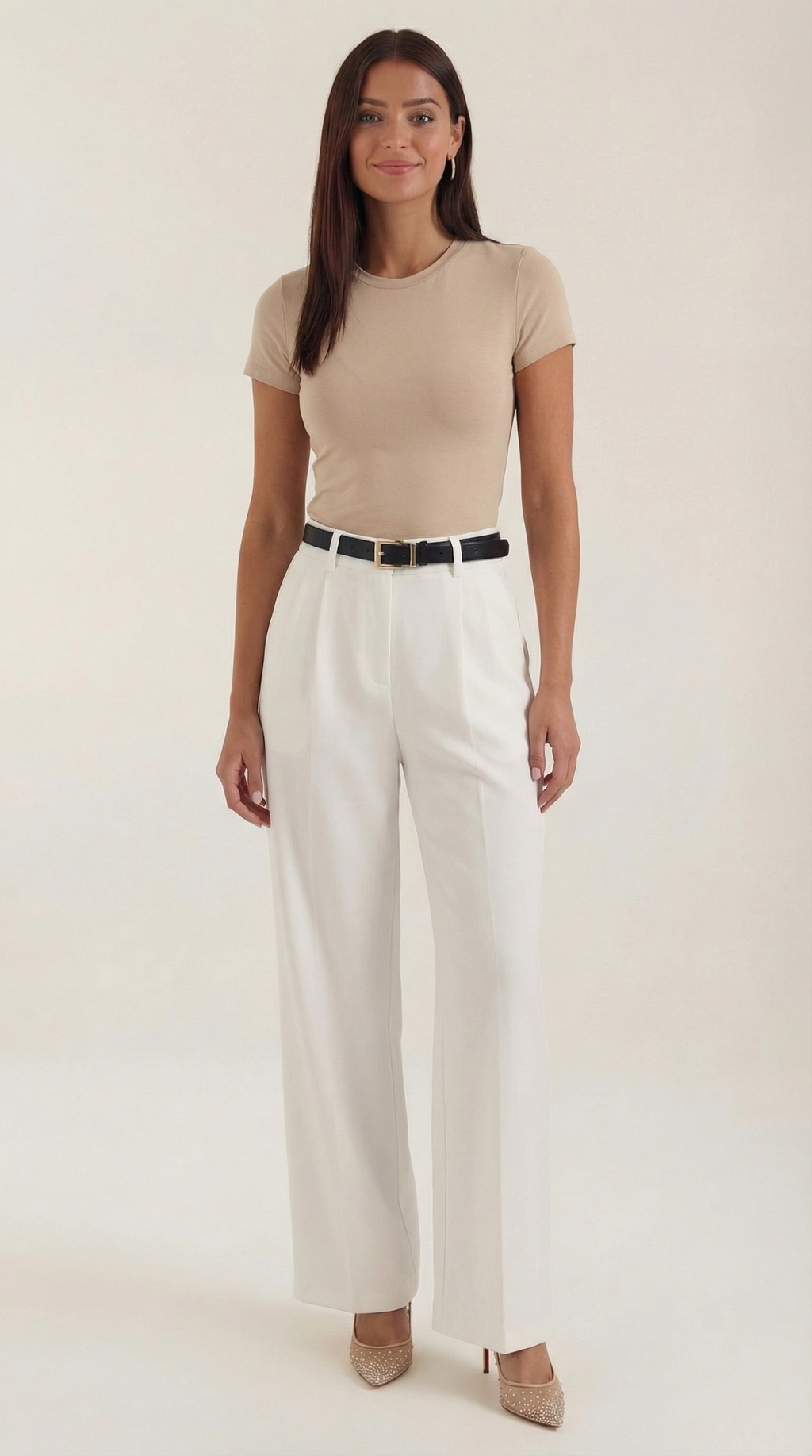 Claire | Pantalón de Corte Recto y Cintura Alta