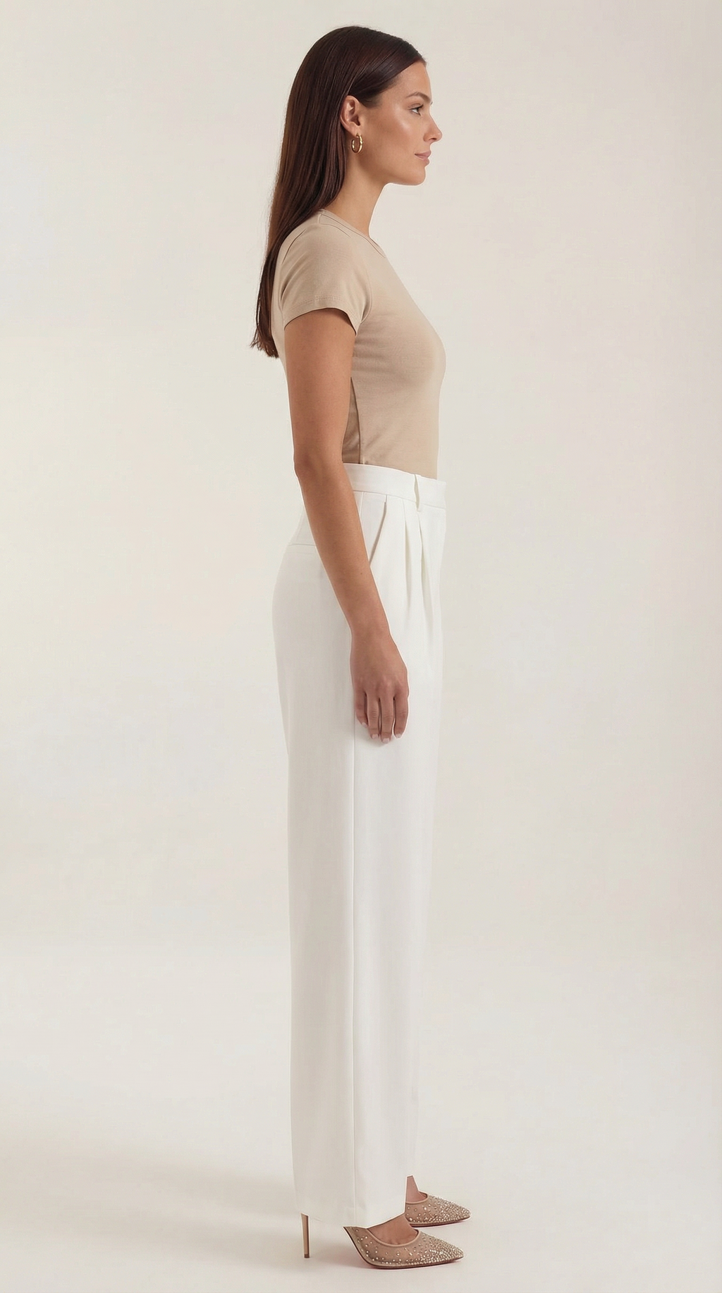 Claire | Pantalón de Corte Recto y Cintura Alta