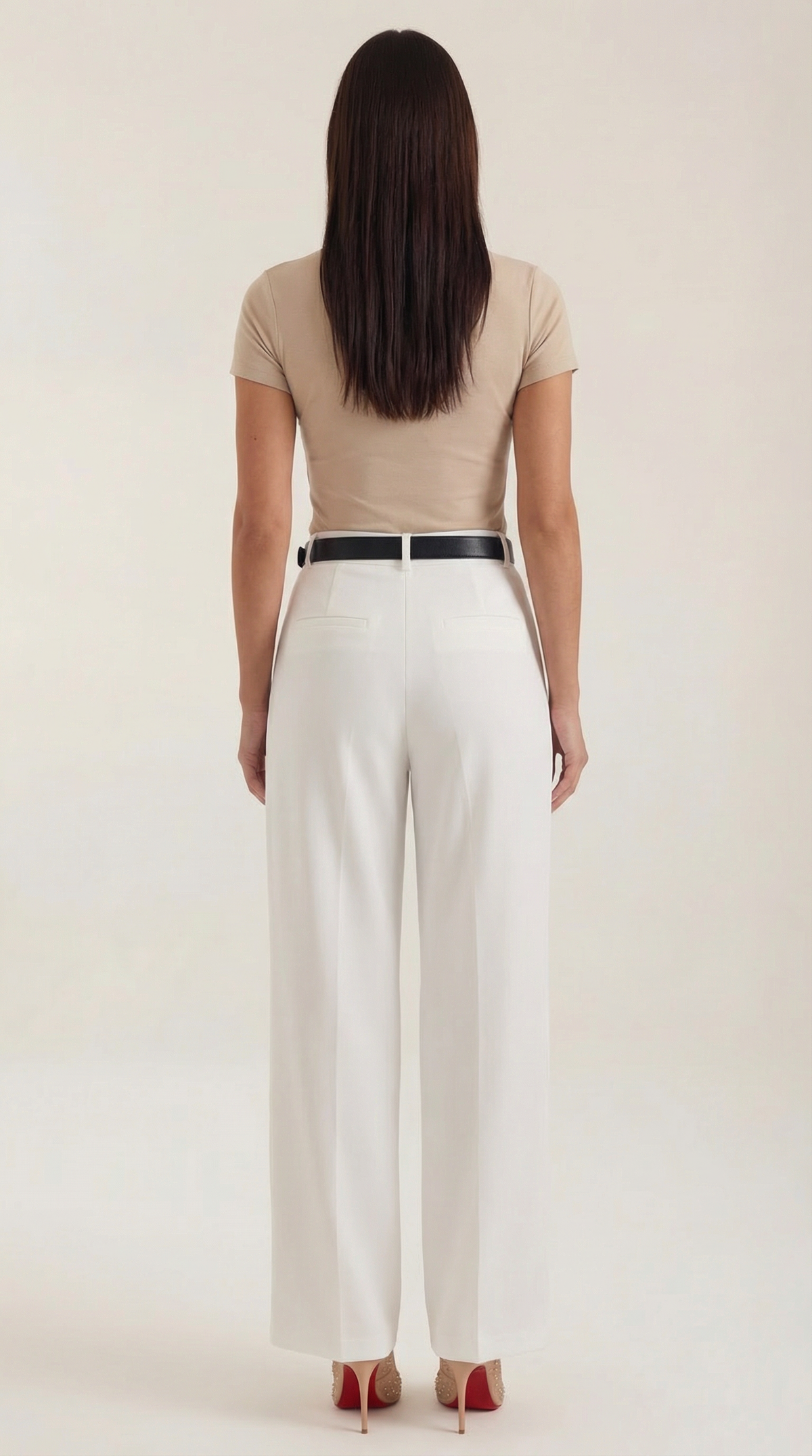 Claire | Pantalón de Corte Recto y Cintura Alta
