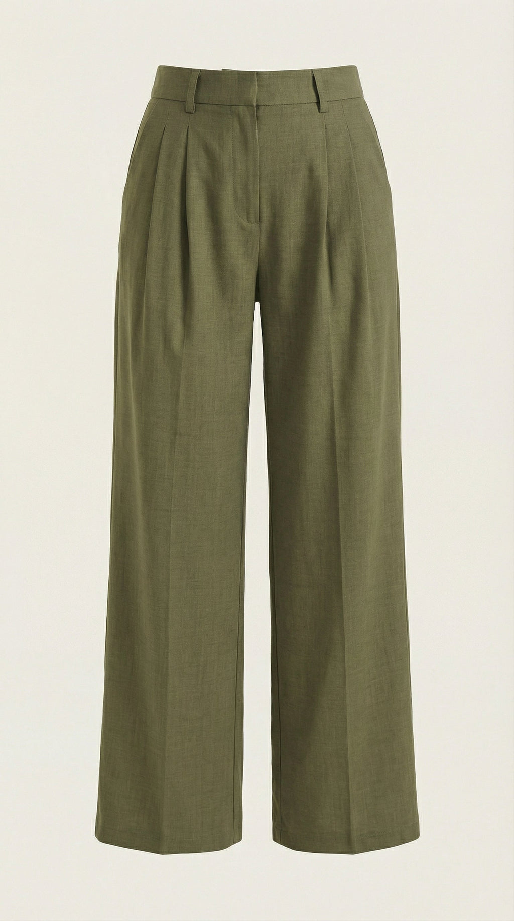 Courtney | Pantalones Plisados de Cintura Alta