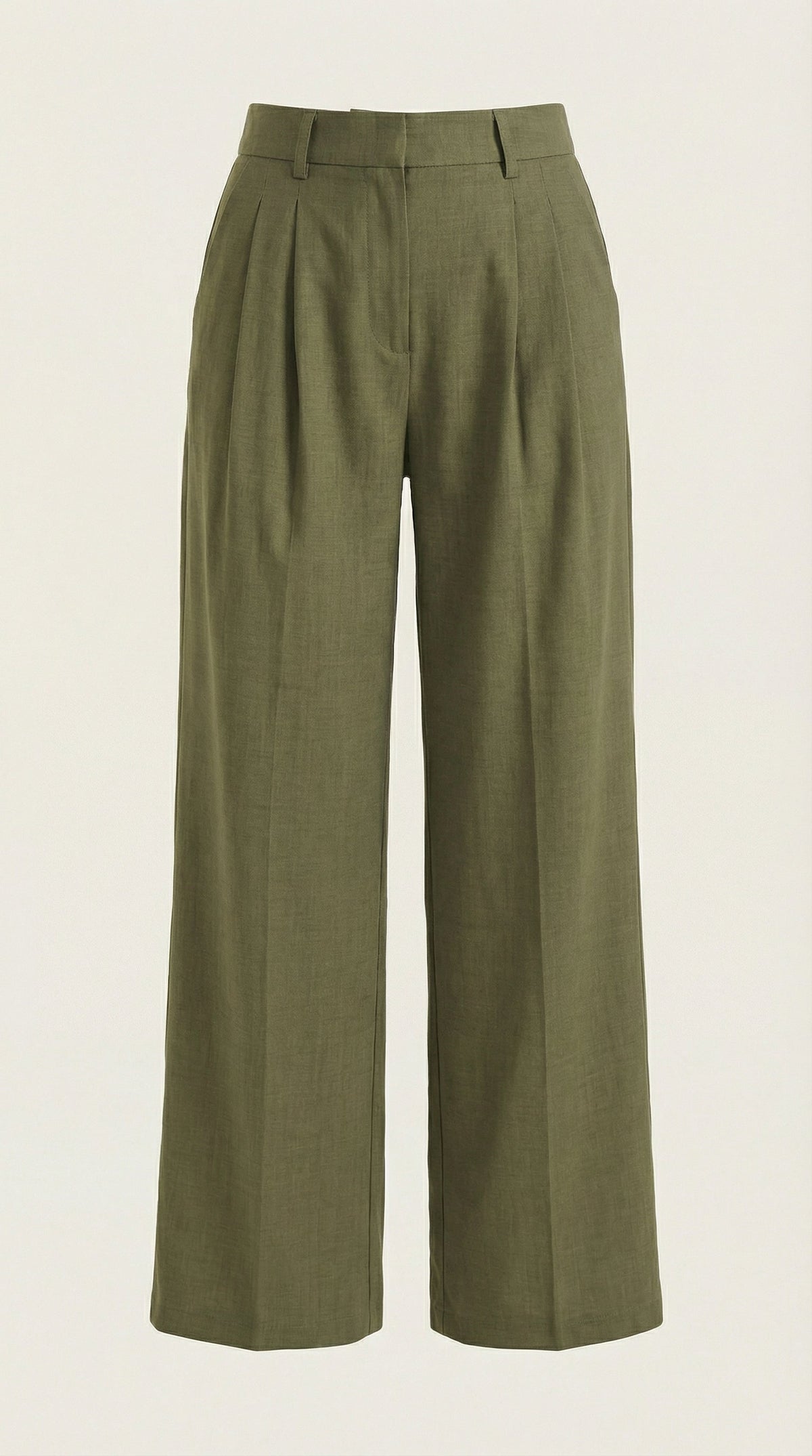 Courtney | Pantalones Plisados de Cintura Alta