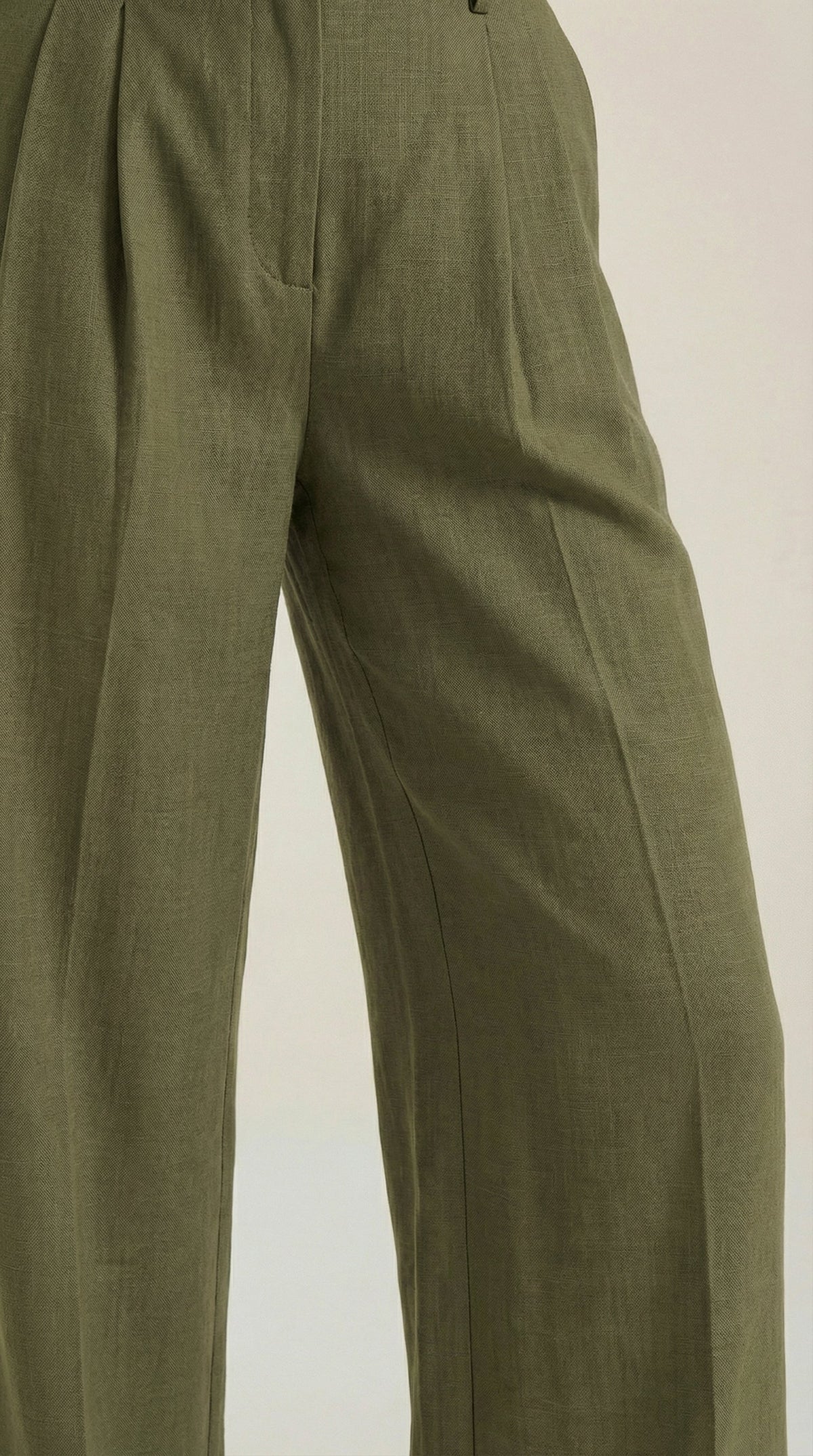 Courtney | Pantalones Plisados de Cintura Alta